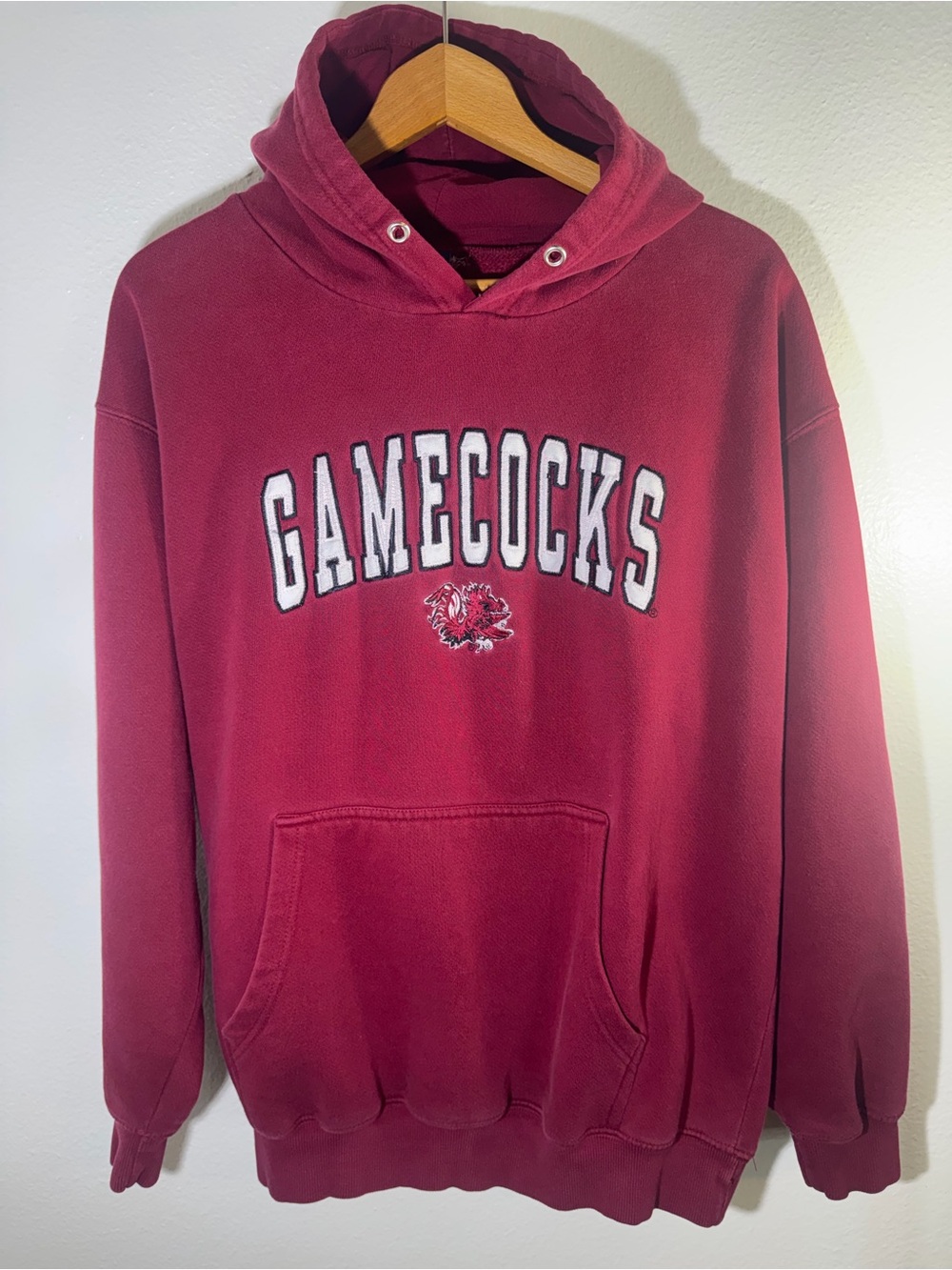 Vintage South Carolina Gamecocks Hoodie Maroon OVB Old Varsity Brand Mens Large